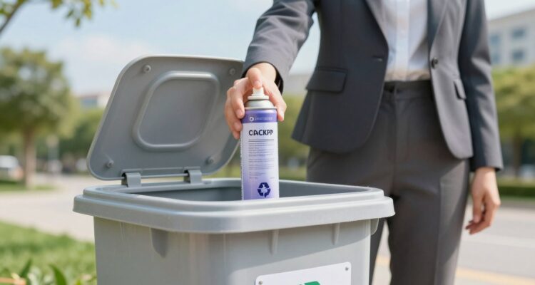 Gdzie wyrzucić opakowanie po dezodorancie w sprayu